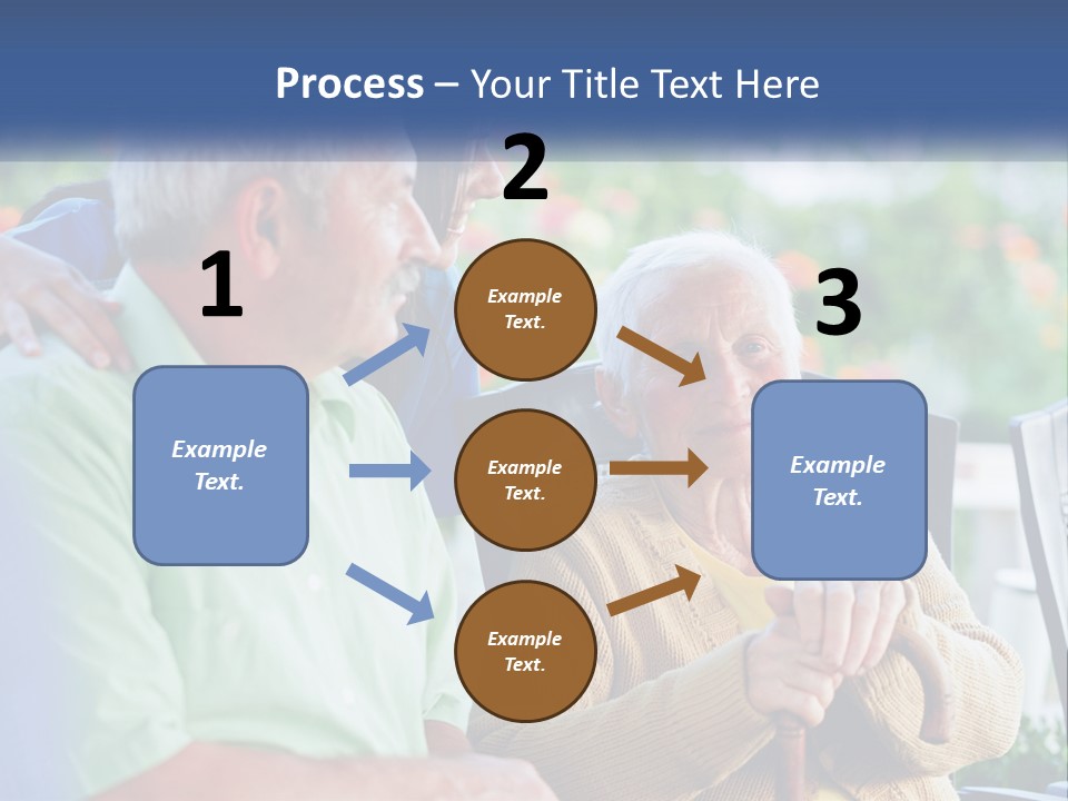 A Group Of People Sitting Around A Computer PowerPoint Template