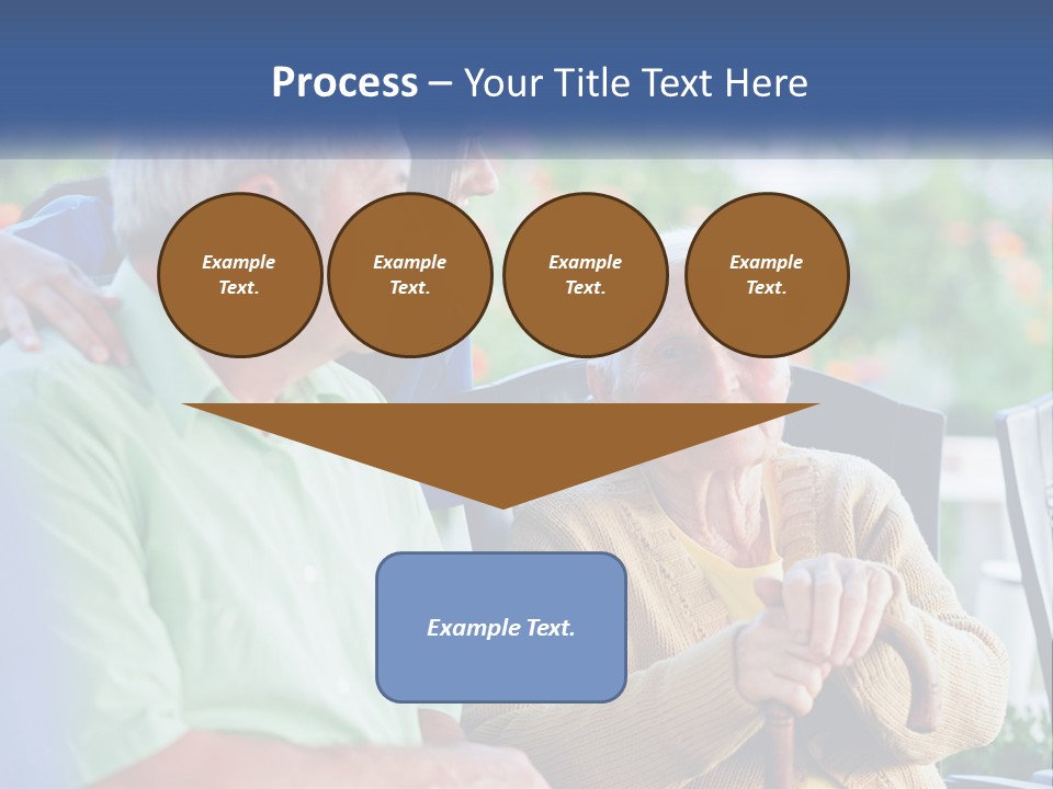 A Group Of People Sitting Around A Computer PowerPoint Template