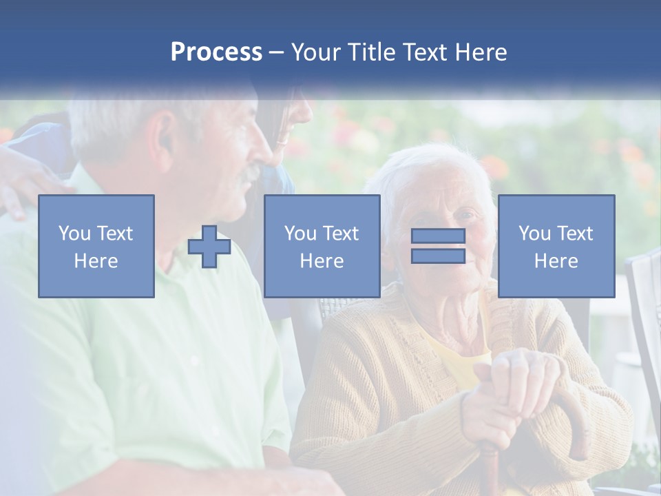 A Group Of People Sitting Around A Computer PowerPoint Template