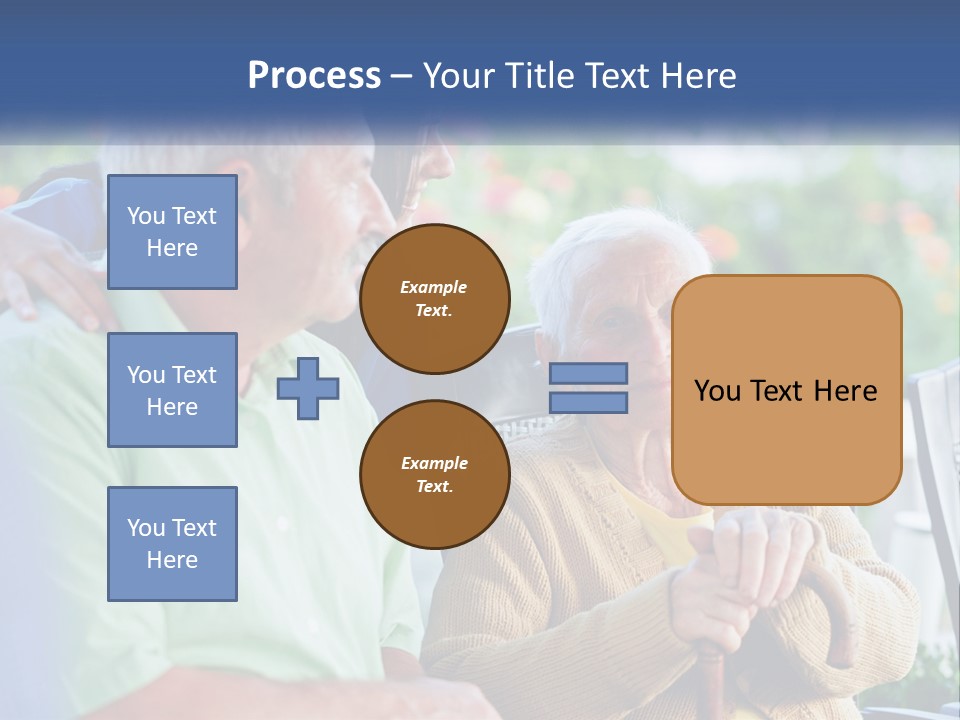 A Group Of People Sitting Around A Computer PowerPoint Template