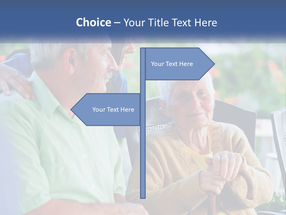 A Group Of People Sitting Around A Computer PowerPoint Template