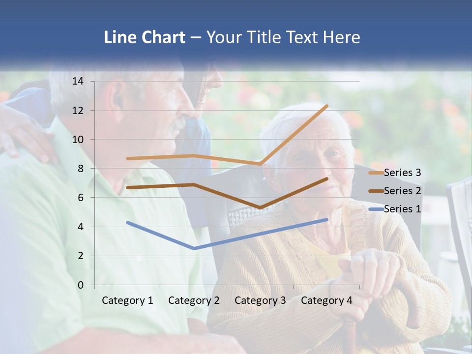A Group Of People Sitting Around A Computer PowerPoint Template