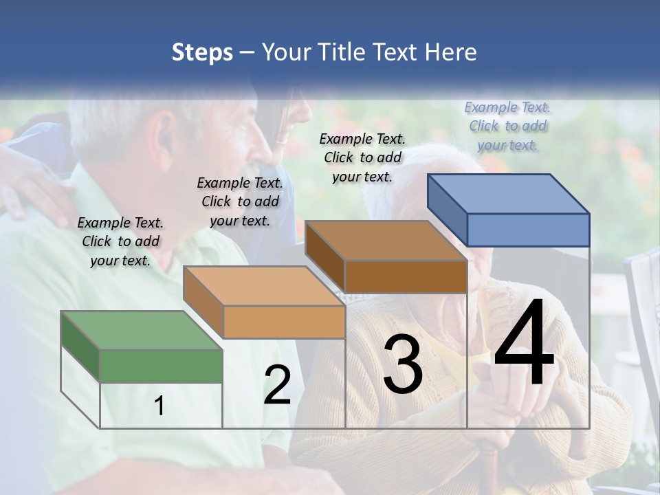 A Group Of People Sitting Around A Computer PowerPoint Template