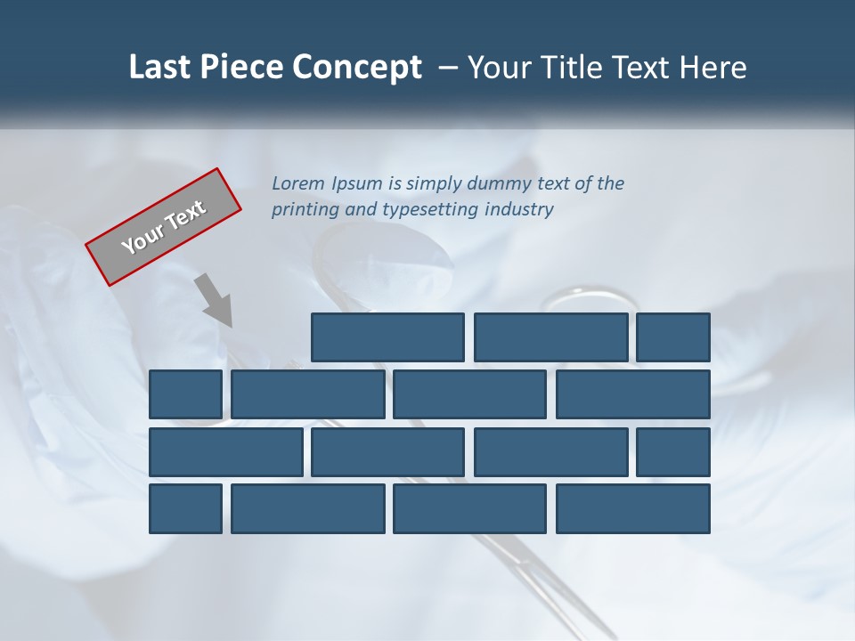 A Person In Blue Gloves Holding A Pair Of Scissors PowerPoint Template