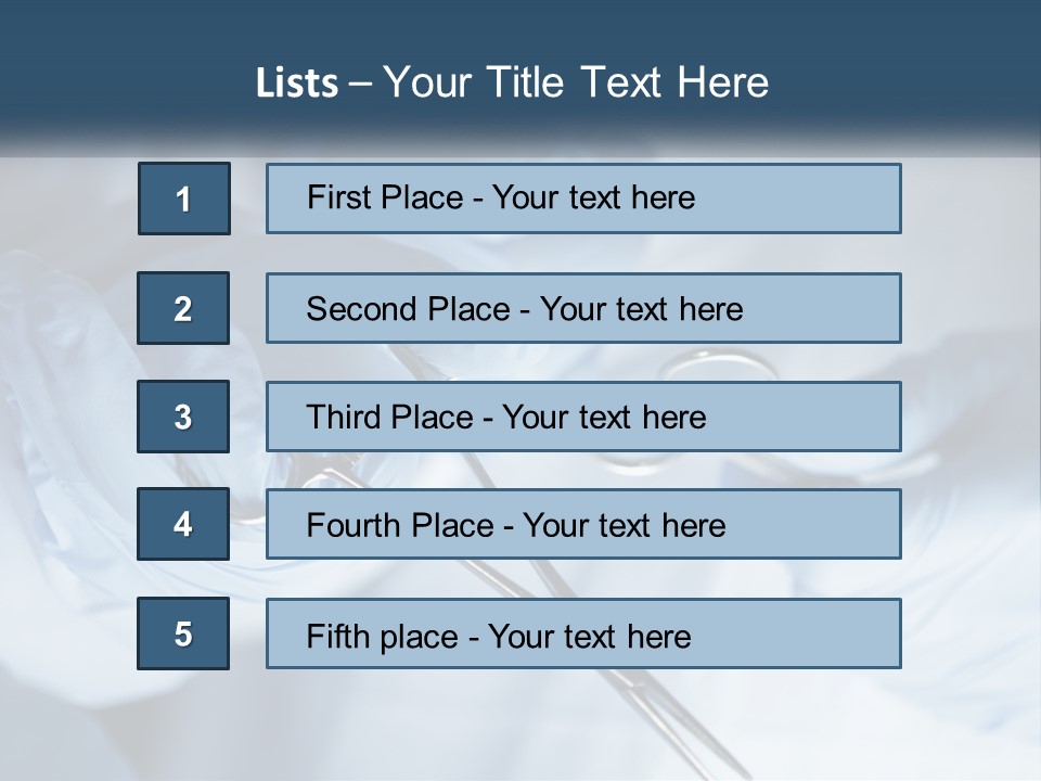 A Person In Blue Gloves Holding A Pair Of Scissors PowerPoint Template