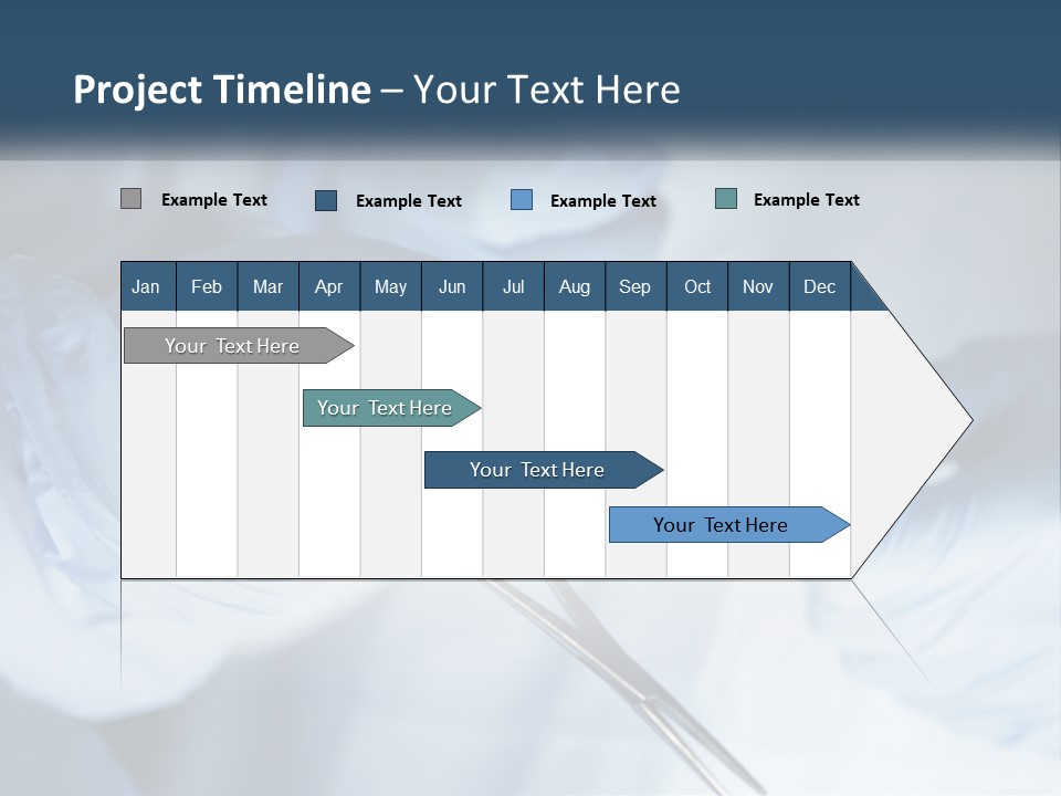 A Person In Blue Gloves Holding A Pair Of Scissors PowerPoint Template