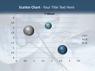 A Person In Blue Gloves Holding A Pair Of Scissors PowerPoint Template