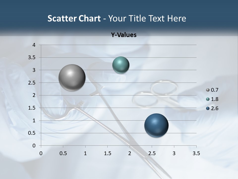 A Person In Blue Gloves Holding A Pair Of Scissors PowerPoint Template