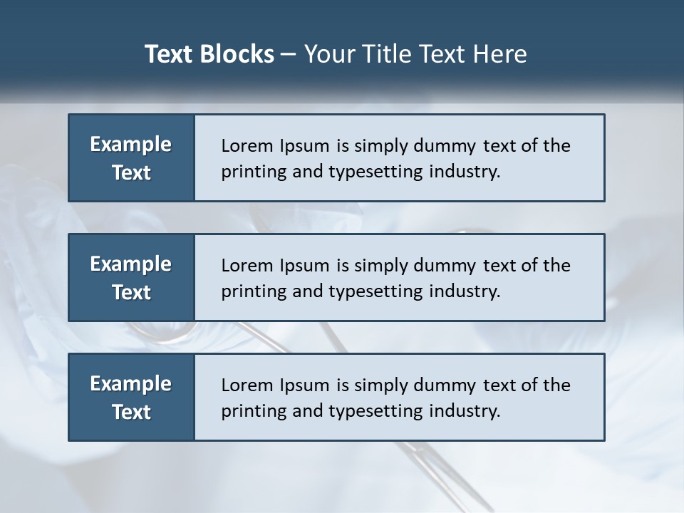 A Person In Blue Gloves Holding A Pair Of Scissors PowerPoint Template