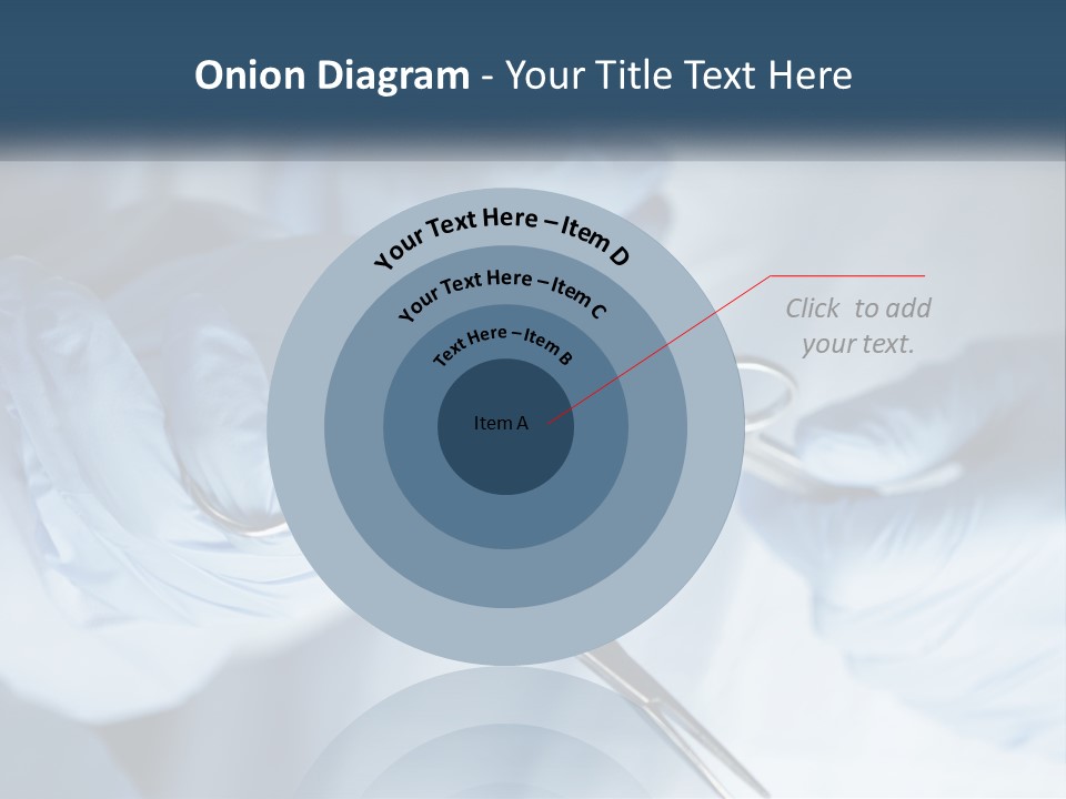 A Person In Blue Gloves Holding A Pair Of Scissors PowerPoint Template