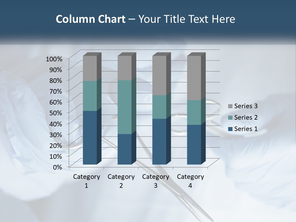 A Person In Blue Gloves Holding A Pair Of Scissors PowerPoint Template