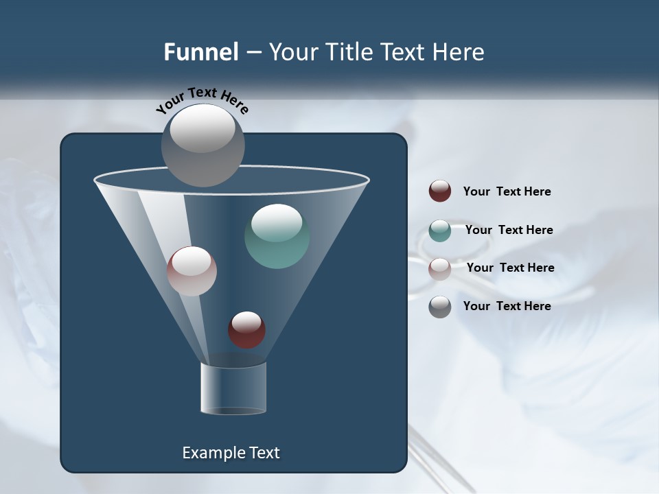 A Person In Blue Gloves Holding A Pair Of Scissors PowerPoint Template