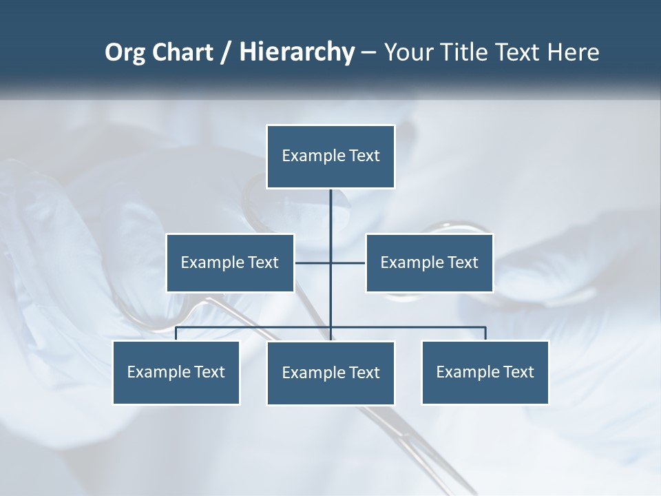 A Person In Blue Gloves Holding A Pair Of Scissors PowerPoint Template