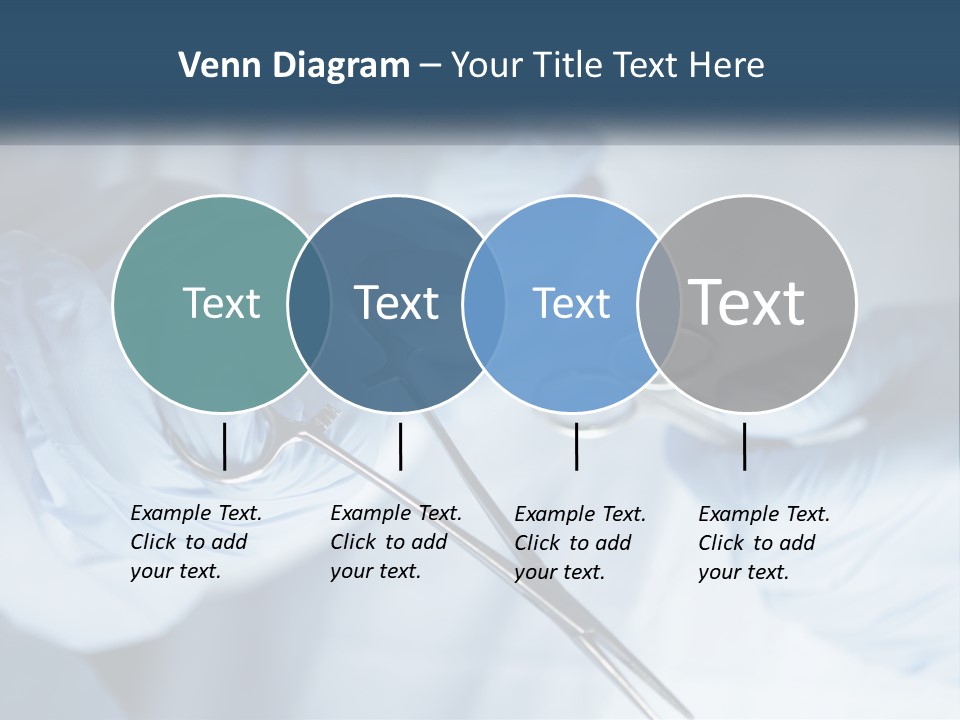 A Person In Blue Gloves Holding A Pair Of Scissors PowerPoint Template
