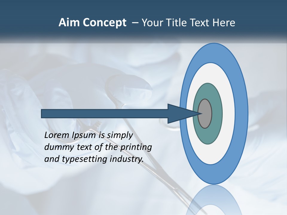 A Person In Blue Gloves Holding A Pair Of Scissors PowerPoint Template