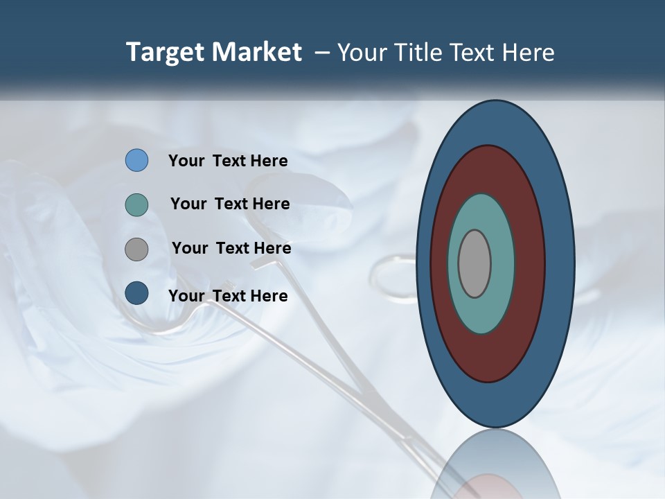 A Person In Blue Gloves Holding A Pair Of Scissors PowerPoint Template