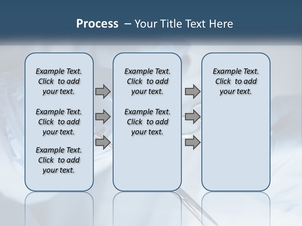A Person In Blue Gloves Holding A Pair Of Scissors PowerPoint Template