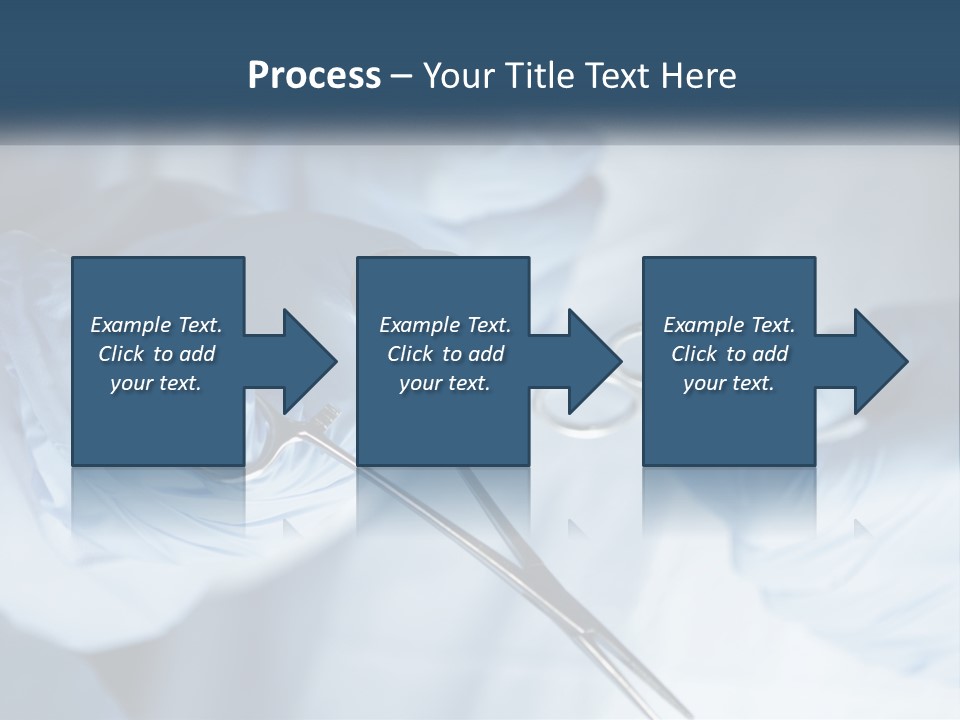 A Person In Blue Gloves Holding A Pair Of Scissors PowerPoint Template