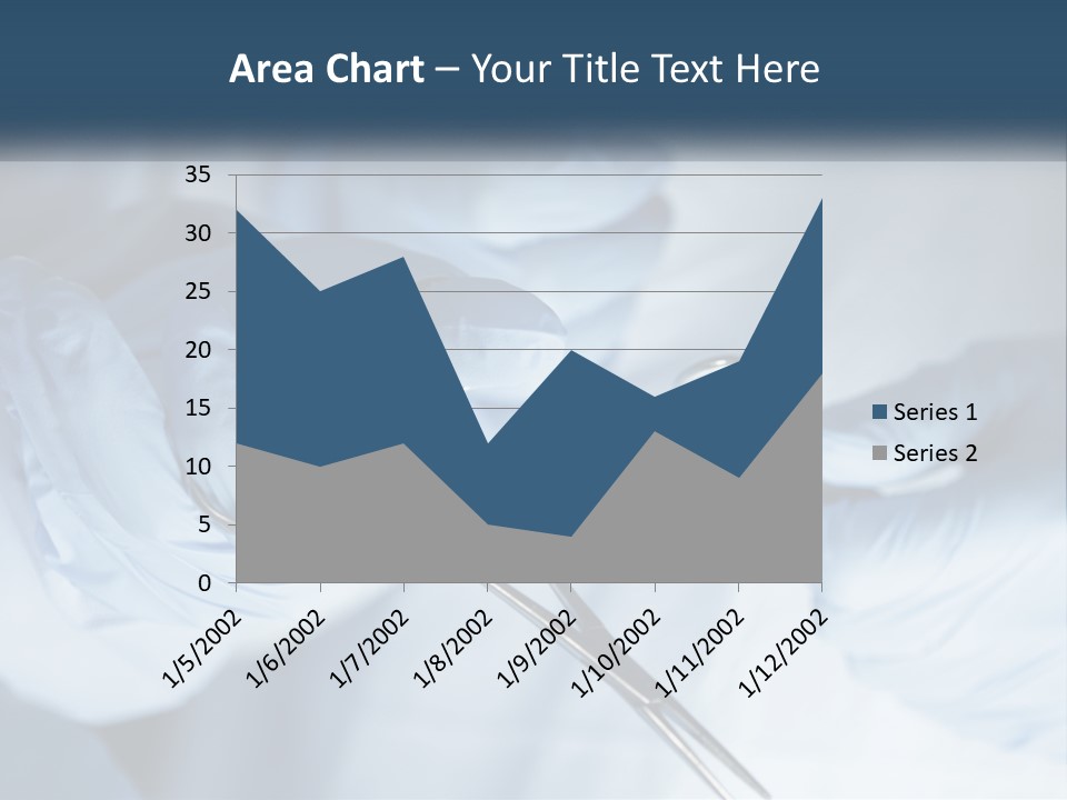 A Person In Blue Gloves Holding A Pair Of Scissors PowerPoint Template
