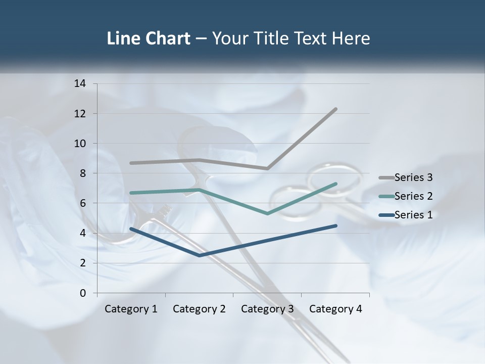 A Person In Blue Gloves Holding A Pair Of Scissors PowerPoint Template