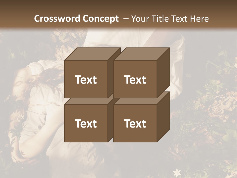 A Man And A Little Girl Laying On The Ground PowerPoint Template