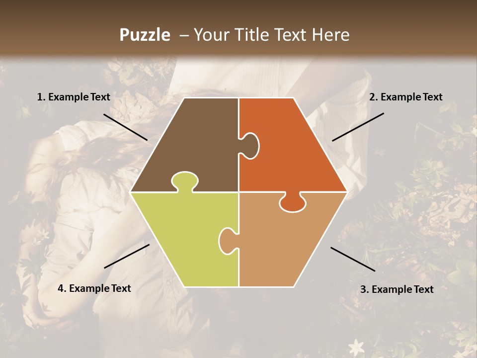 A Man And A Little Girl Laying On The Ground PowerPoint Template