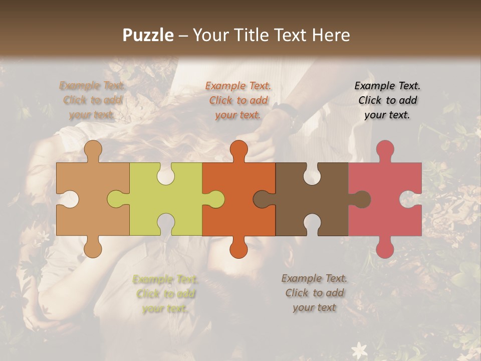 A Man And A Little Girl Laying On The Ground PowerPoint Template