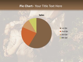 A Man And A Little Girl Laying On The Ground PowerPoint Template