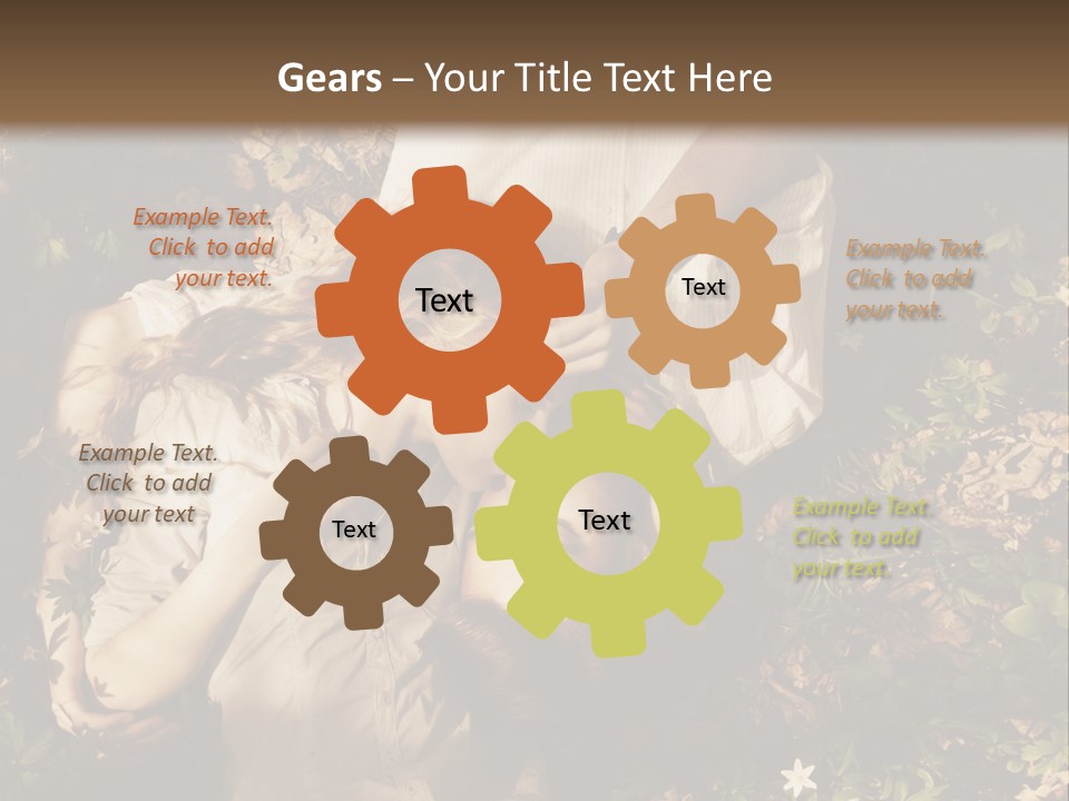 A Man And A Little Girl Laying On The Ground PowerPoint Template