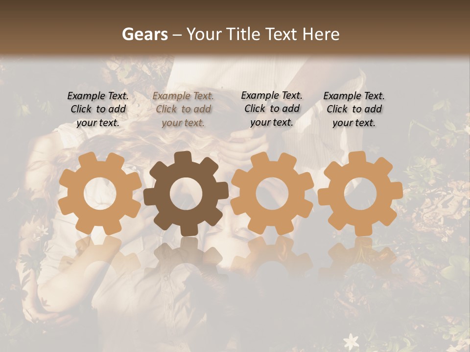 A Man And A Little Girl Laying On The Ground PowerPoint Template