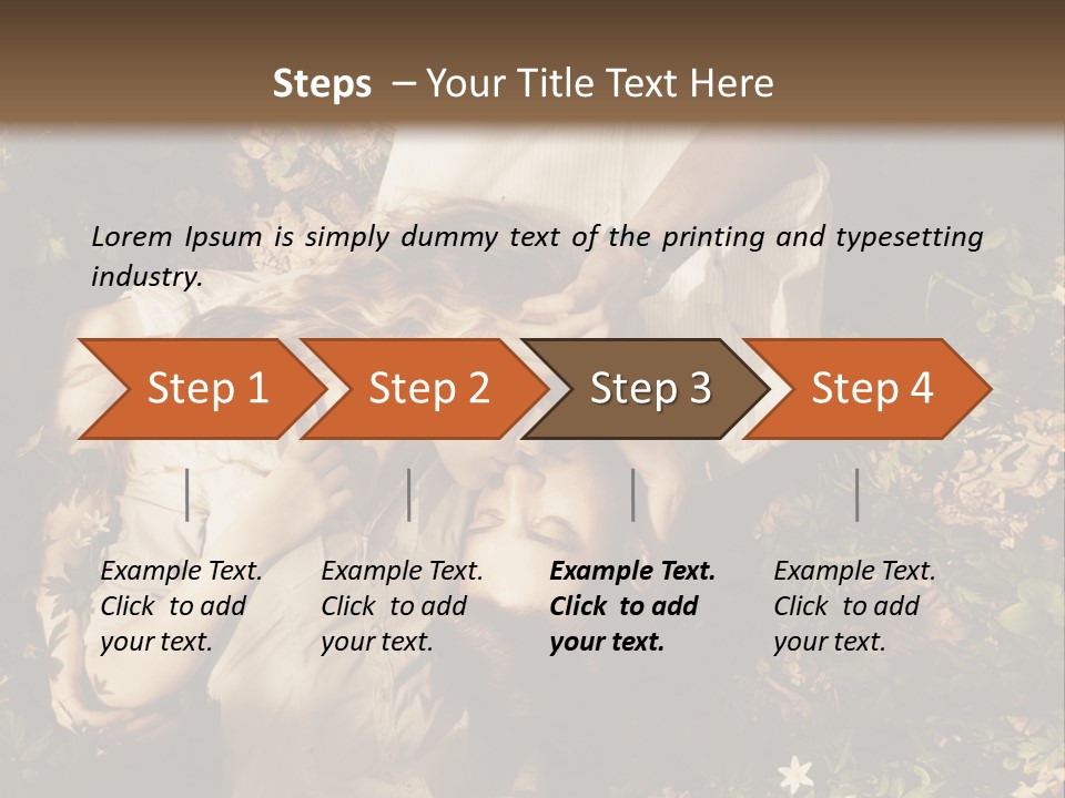 A Man And A Little Girl Laying On The Ground PowerPoint Template