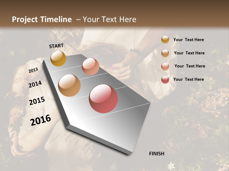 A Man And A Little Girl Laying On The Ground PowerPoint Template