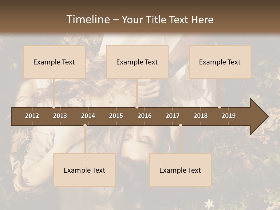 A Man And A Little Girl Laying On The Ground PowerPoint Template