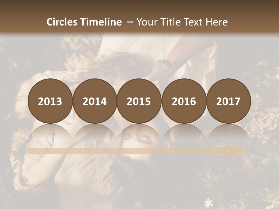 A Man And A Little Girl Laying On The Ground PowerPoint Template