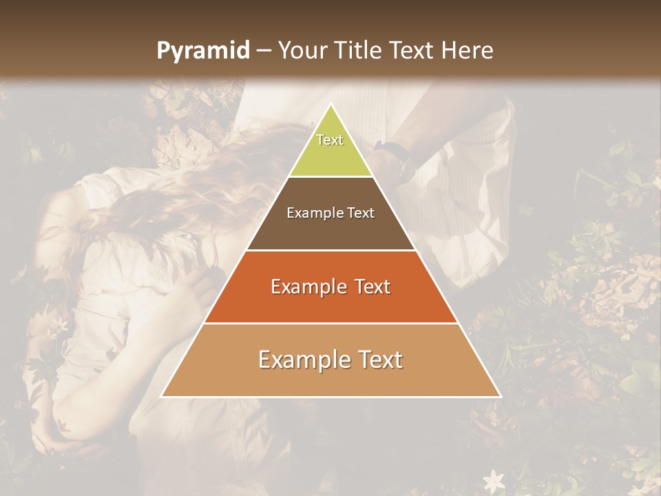 A Man And A Little Girl Laying On The Ground PowerPoint Template