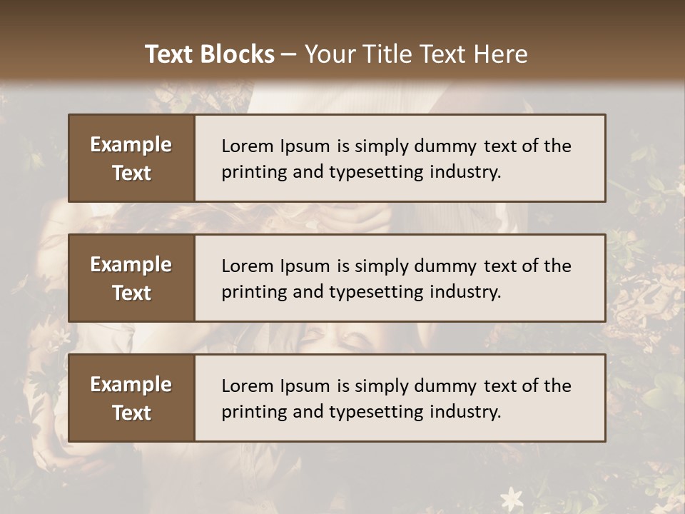 A Man And A Little Girl Laying On The Ground PowerPoint Template