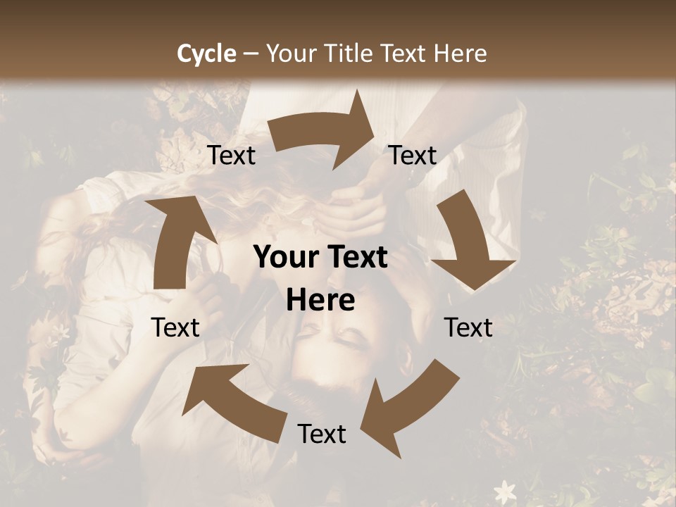 A Man And A Little Girl Laying On The Ground PowerPoint Template