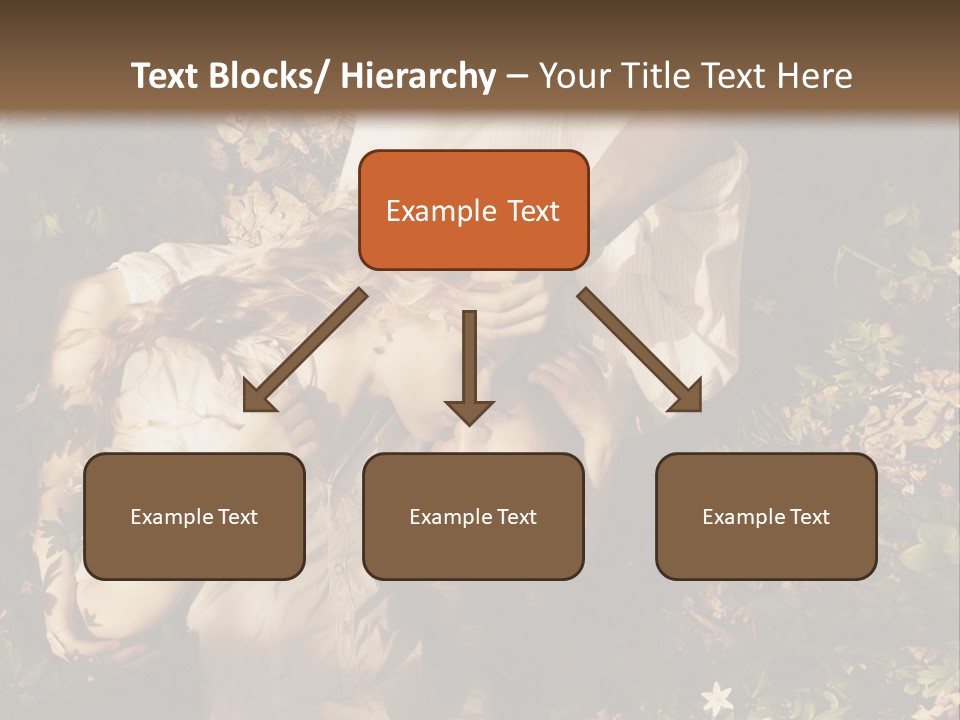 A Man And A Little Girl Laying On The Ground PowerPoint Template