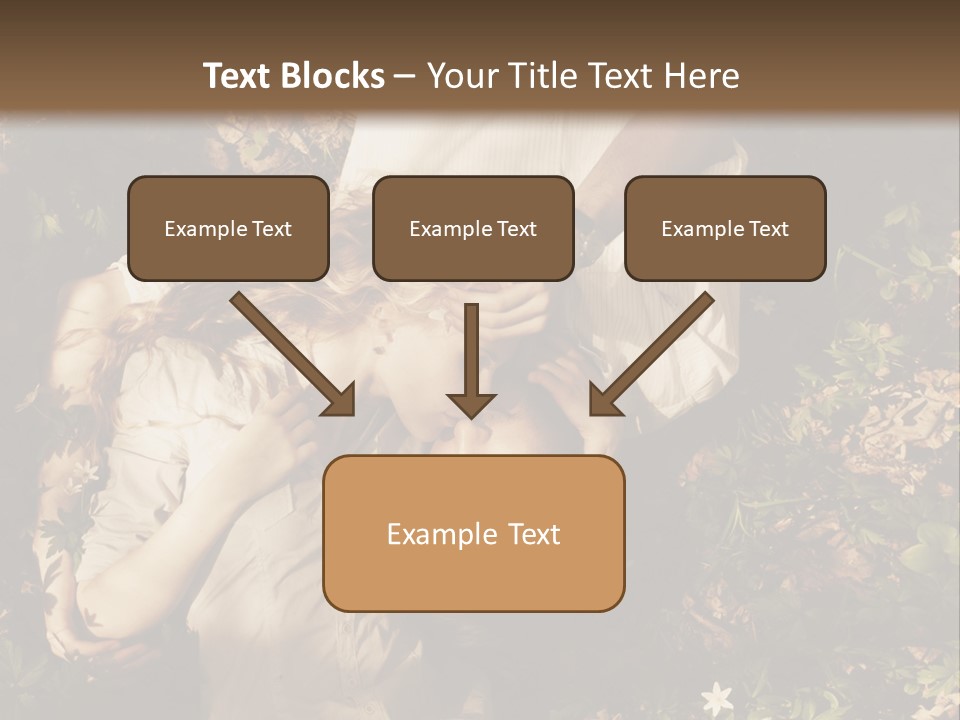 A Man And A Little Girl Laying On The Ground PowerPoint Template