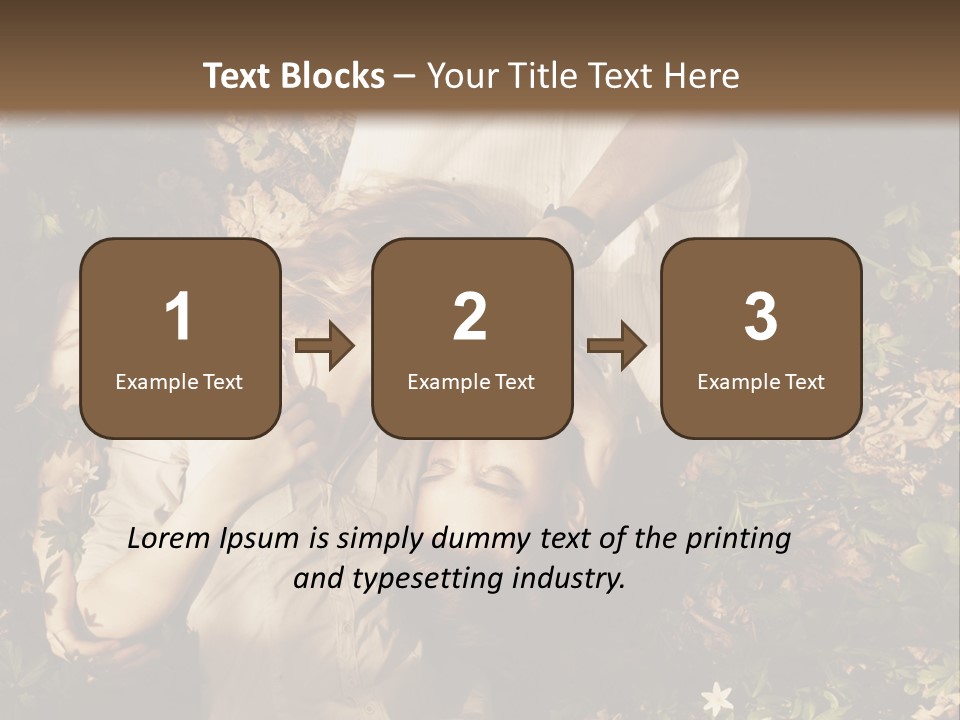 A Man And A Little Girl Laying On The Ground PowerPoint Template