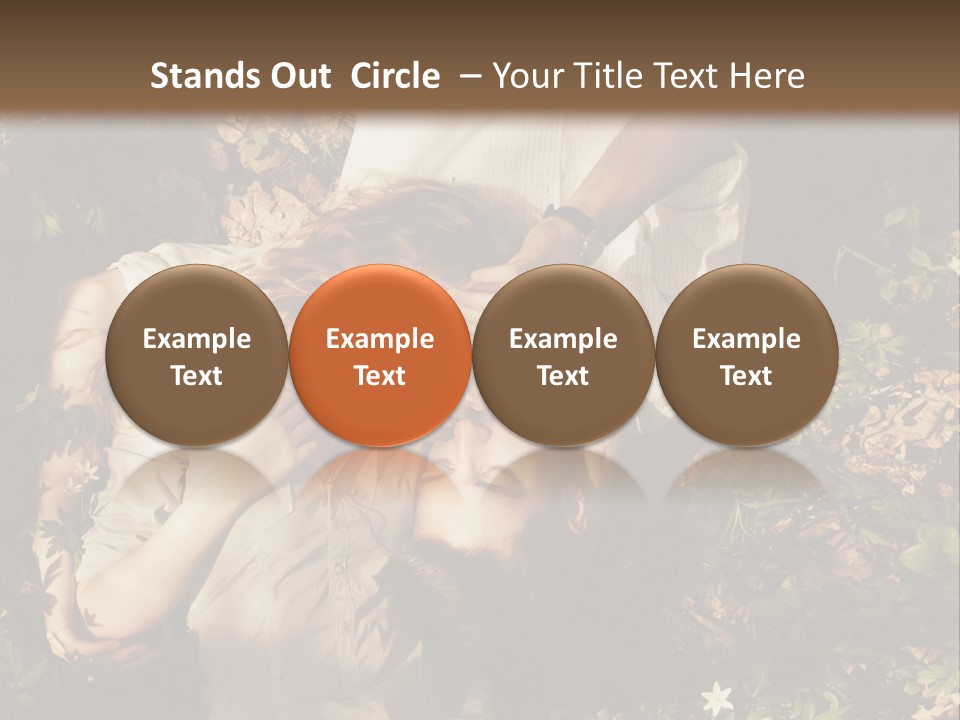 A Man And A Little Girl Laying On The Ground PowerPoint Template