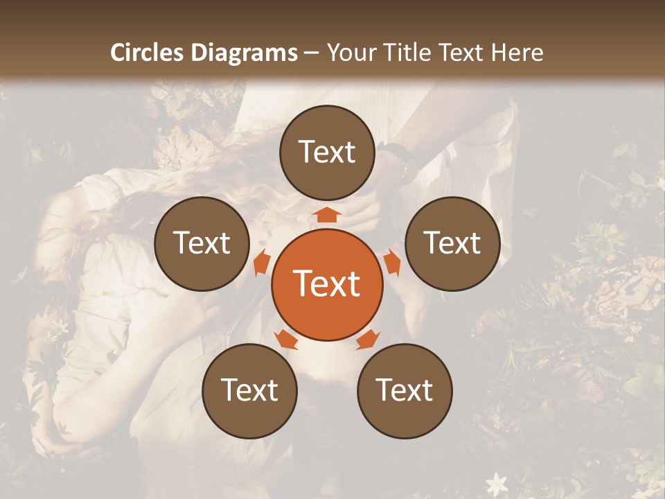 A Man And A Little Girl Laying On The Ground PowerPoint Template