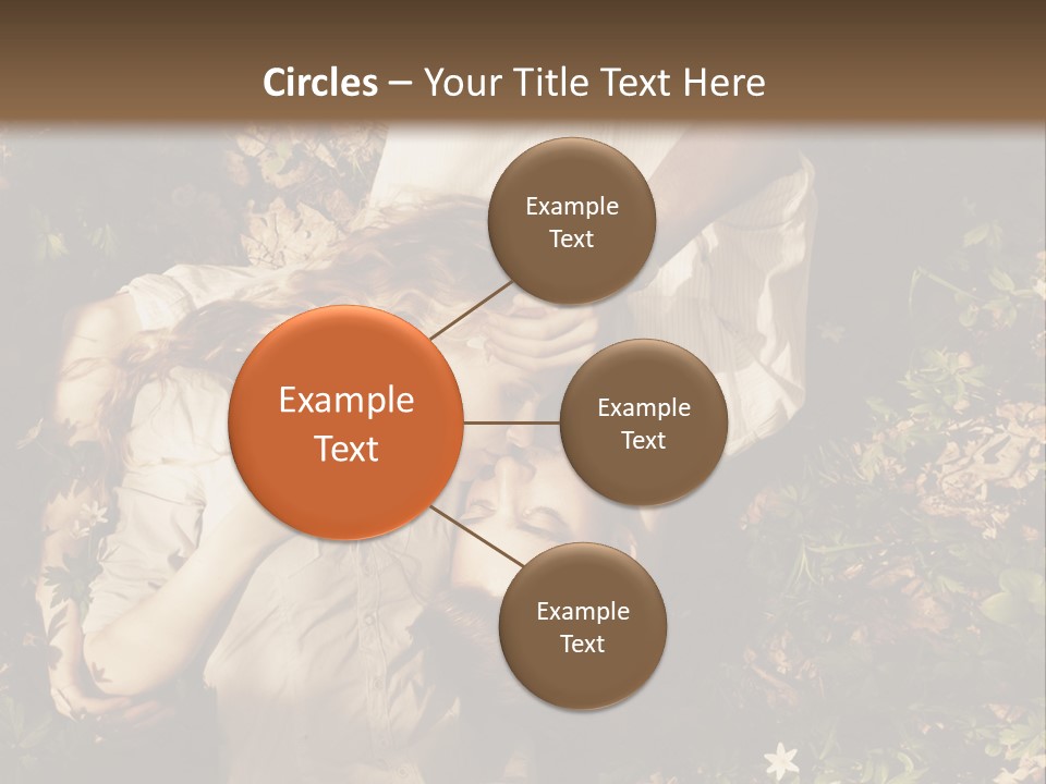 A Man And A Little Girl Laying On The Ground PowerPoint Template