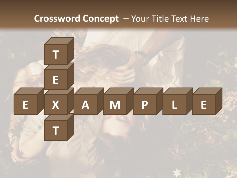 A Man And A Little Girl Laying On The Ground PowerPoint Template