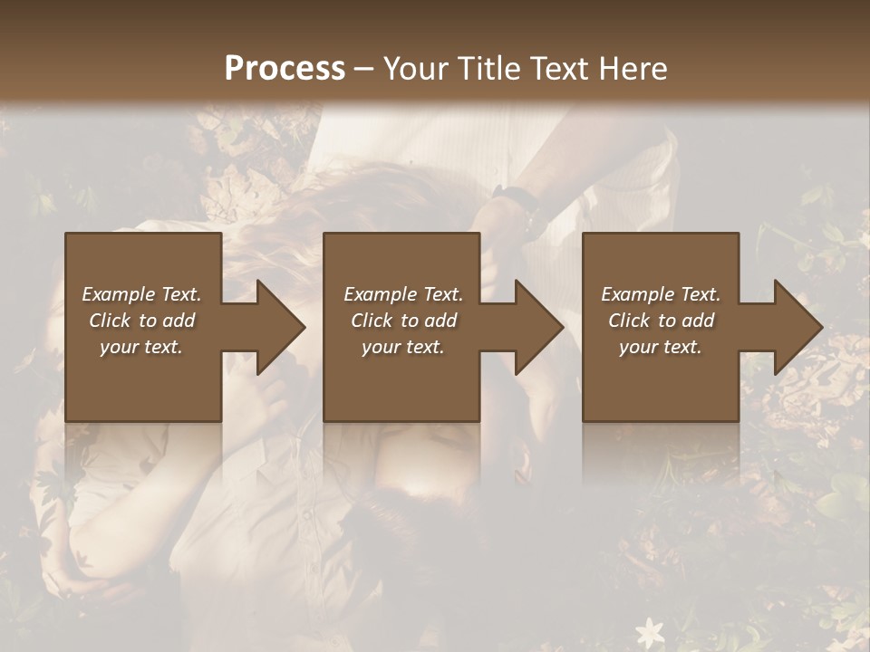 A Man And A Little Girl Laying On The Ground PowerPoint Template