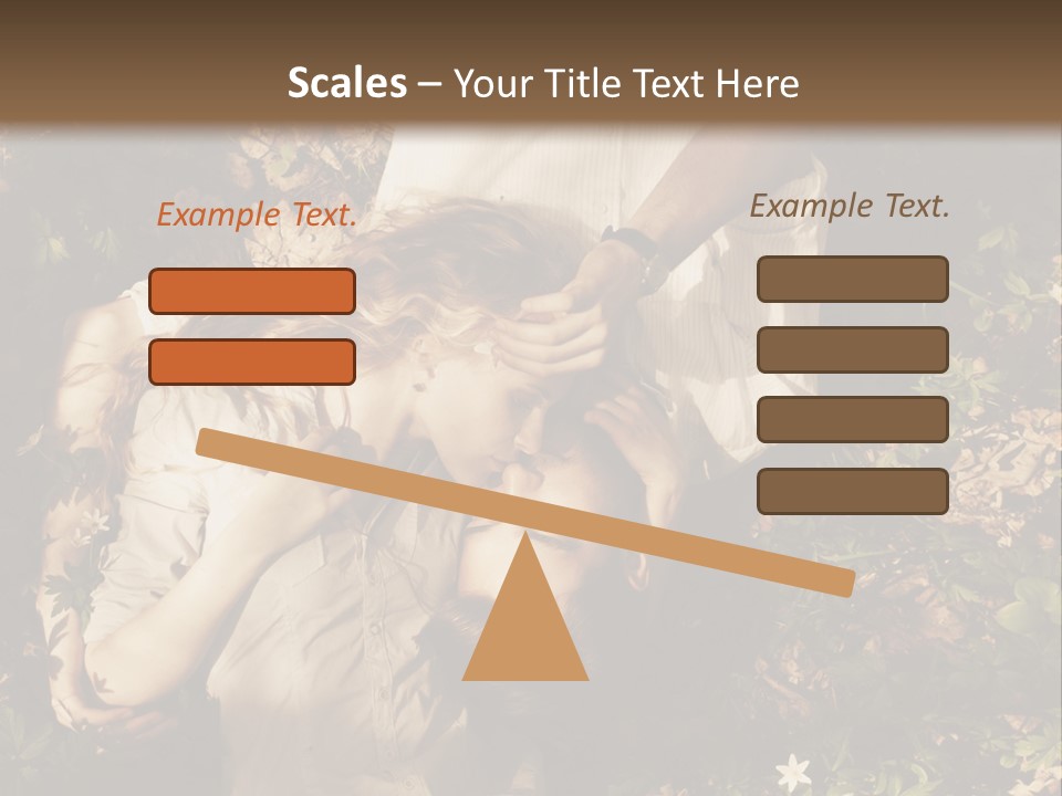 A Man And A Little Girl Laying On The Ground PowerPoint Template