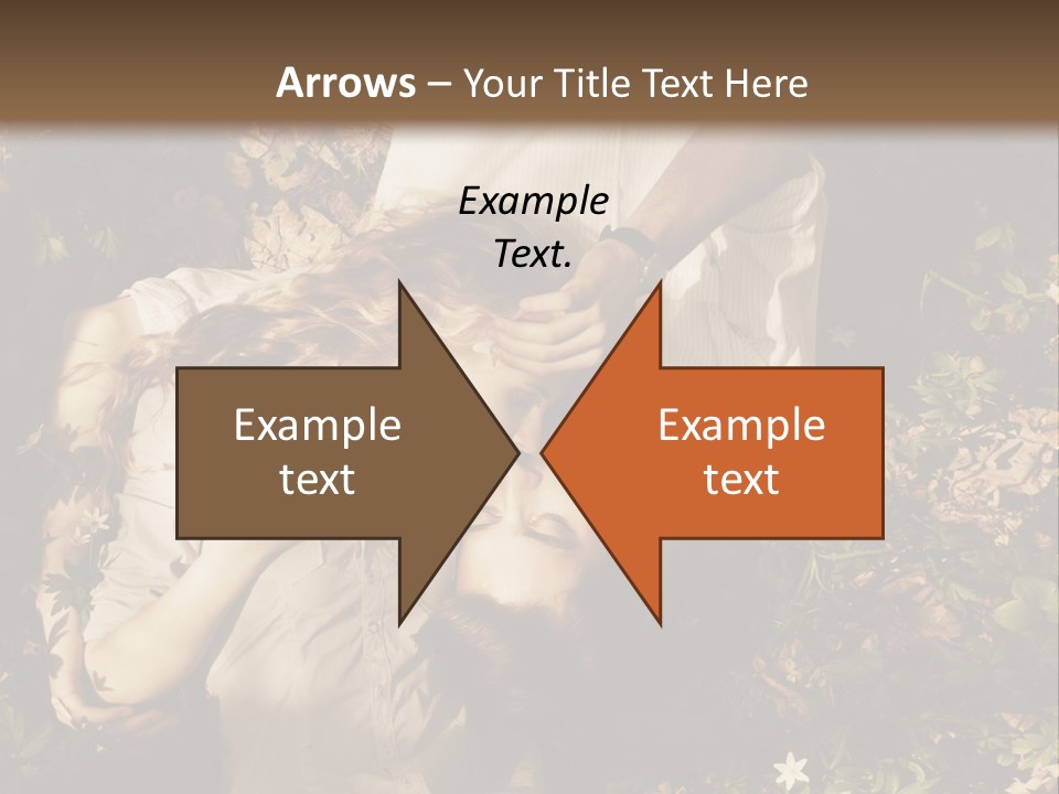 A Man And A Little Girl Laying On The Ground PowerPoint Template