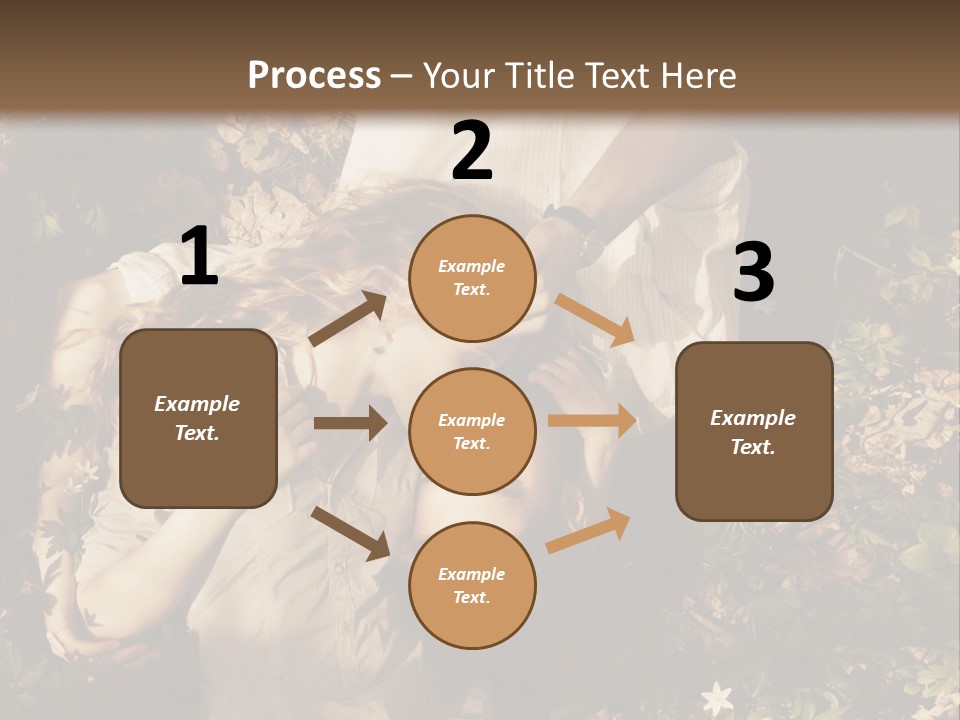 A Man And A Little Girl Laying On The Ground PowerPoint Template