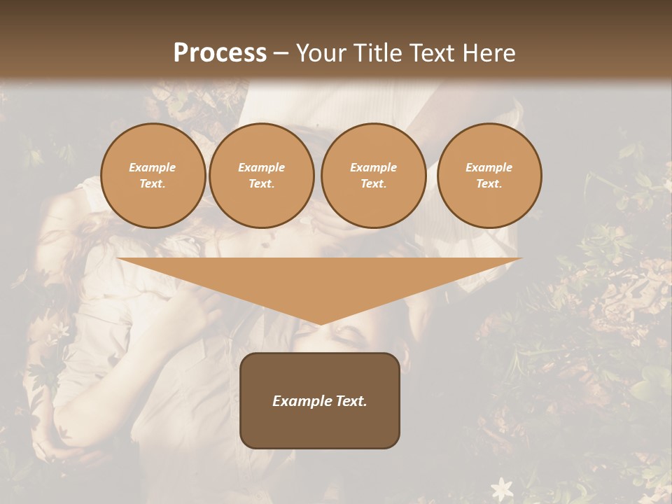 A Man And A Little Girl Laying On The Ground PowerPoint Template