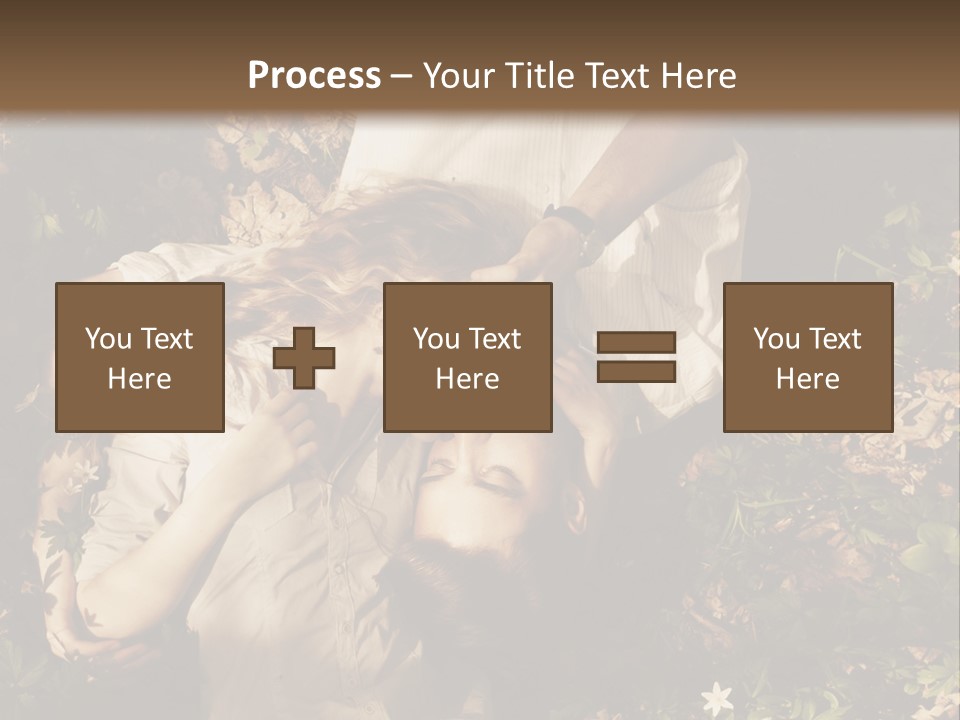 A Man And A Little Girl Laying On The Ground PowerPoint Template